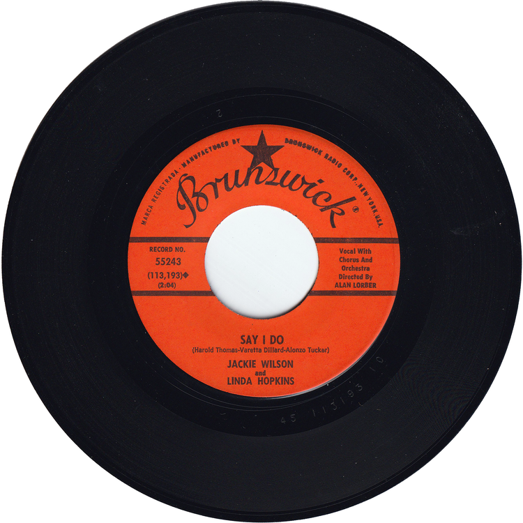 Jackie Wilson & Linda Hopkins - Say I Do / Shake A Hand