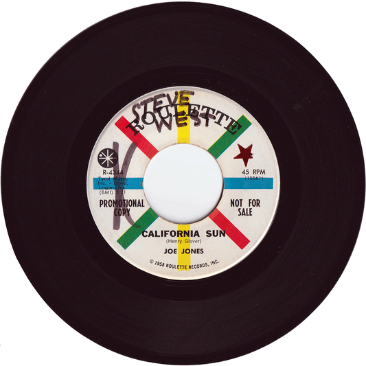 Joe Jones - California Sun / Please Don't Talk About Me When I'm Gone [Promo, Vinyl, Monarch Pressing]