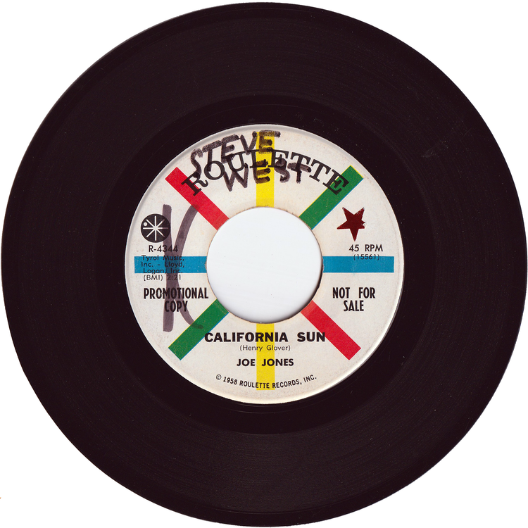 Joe Jones - California Sun / Please Don't Talk About Me When I'm Gone [Promo, Vinyl, Monarch Pressing]