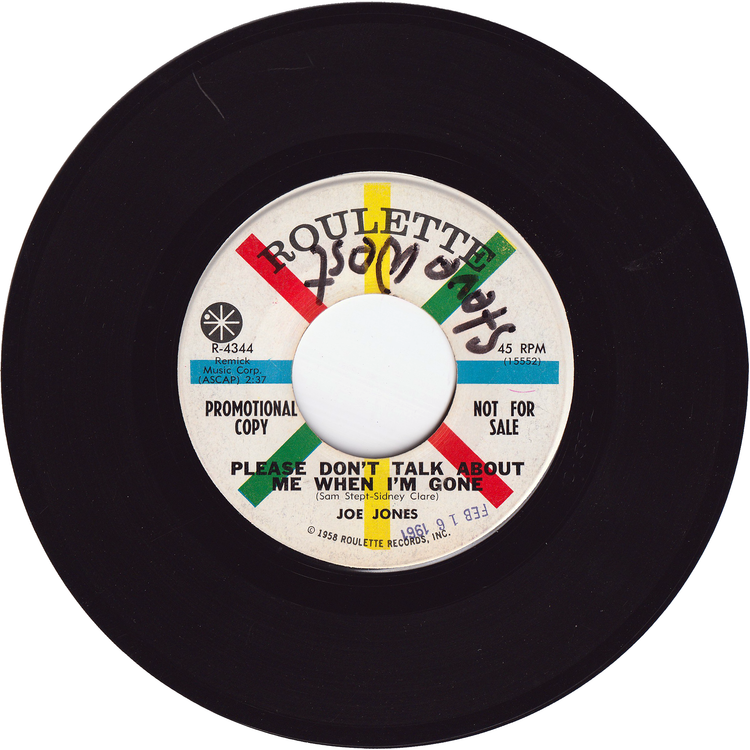 Joe Jones - California Sun / Please Don't Talk About Me When I'm Gone [Promo, Vinyl, Monarch Pressing]