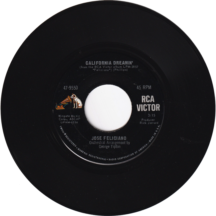 Jose Feliciano - Light My Fire / California Dreamin' [Rockaway Pressing]