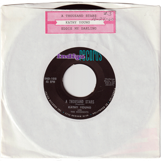 Kathy Young & The Innocents - A Thousand Stars / Eddie My Darling [Monarch Pressing]