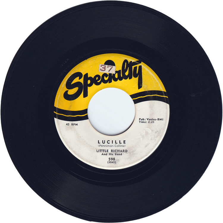 Little Richard - Lucille / Send Me Some Lovin' [Yellow line label]