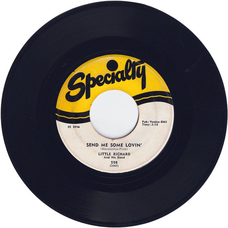 Little Richard - Lucille / Send Me Some Lovin' [Yellow line label]