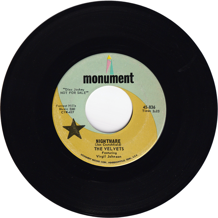 The Velvets - Nightmare / Here Comes That Song Again [Promo]