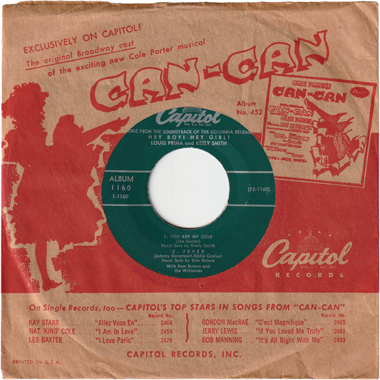 Louis Prima & Keely Smith - Music From The Soundtrack Of The Columbia Picture "Hey Boy! Hey Girl!" [7", 45 RPM, EP]