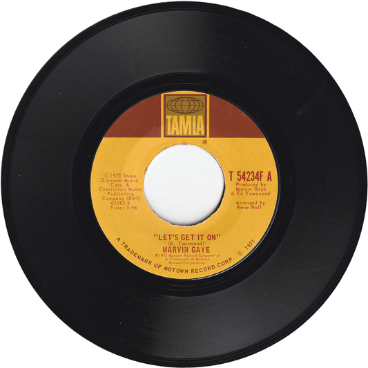 Marvin Gaye - Let's Get It On / I Wish It Would Rain [Styrene, Terre Haute Pressing]