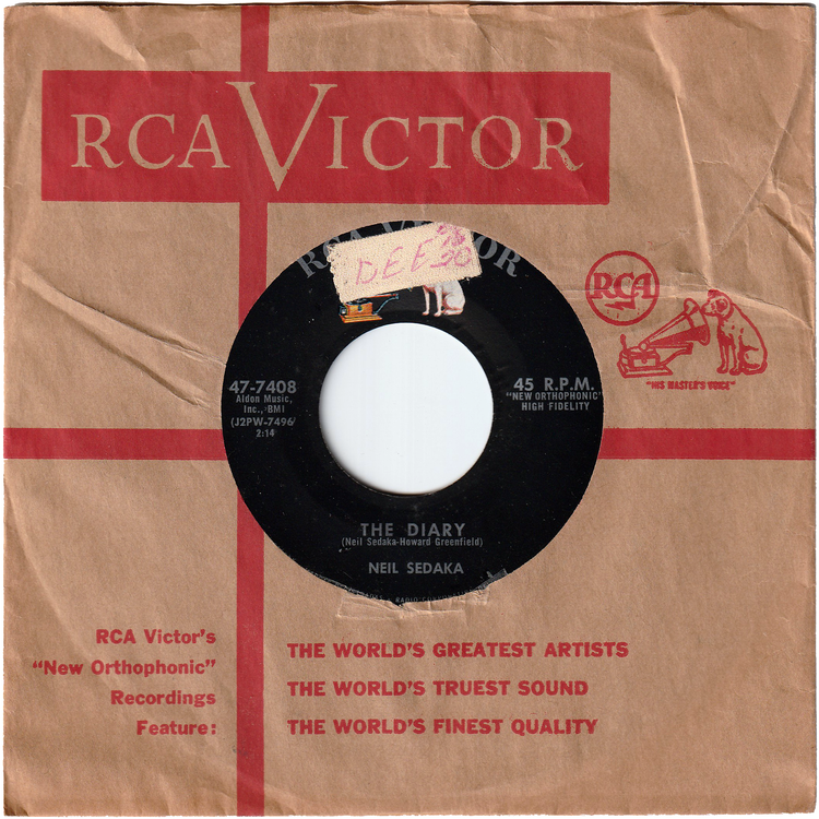 Neil Sedaka - The Diary / No Vacancy