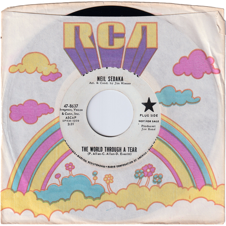 Neil Sedaka - The World Through A Tear / High On A Mountain [Promo]