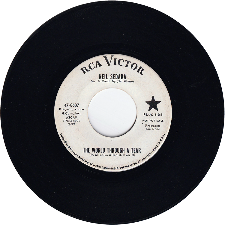 Neil Sedaka - The World Through A Tear / High On A Mountain [Promo]