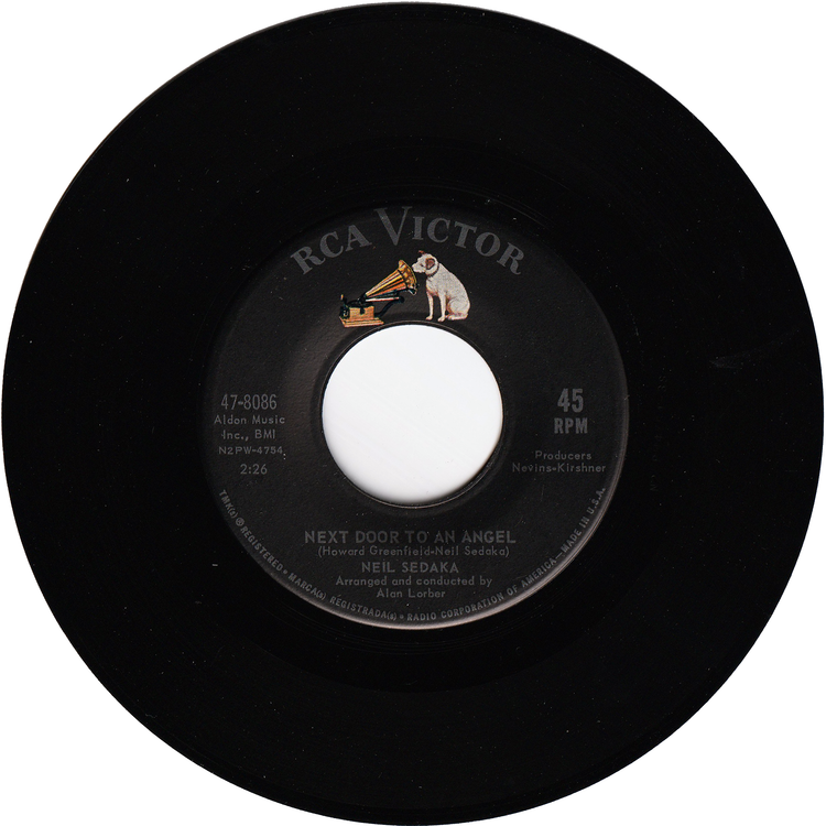 Neil Sedaka - Next Door To An Angel / I Belong To You [Indianapolis Pressing, Picture Sleeve]