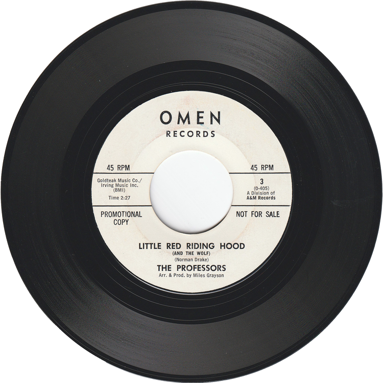 The Professors - The Three Bears (& Goldie Locks) / Little Red Riding Hood (& The Wolf) [Promo]
