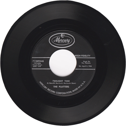 The Platters - Twilight Time / Out Of My Mind