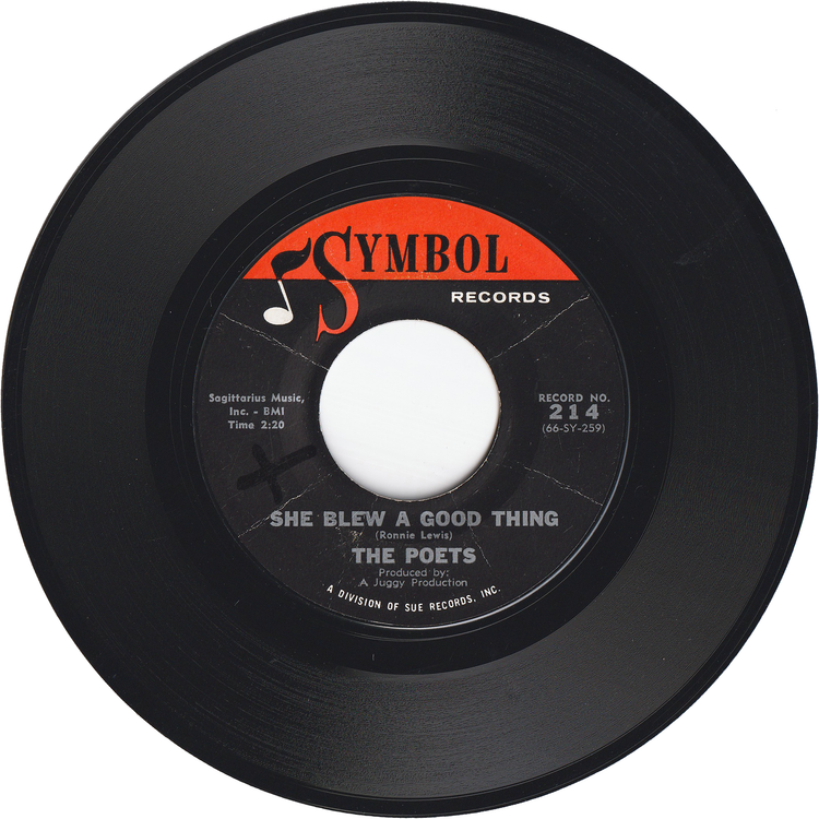 The Poets - She Blew A Good Thing / Out To Lunch [Styrene, Monarch Pressing]