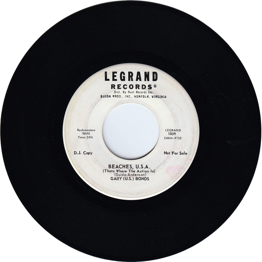 Gary "U.S." Bonds - Beaches, U.S.A. (That's Where The Action Is) / Do The Bumpsie [Promo]