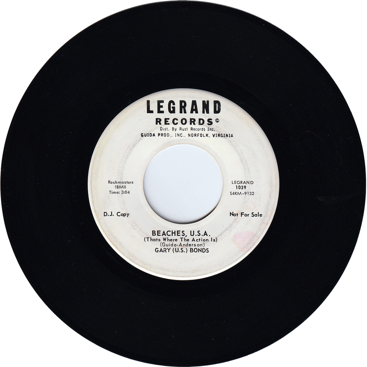 Gary "U.S." Bonds - Beaches, U.S.A. (That's Where The Action Is) / Do The Bumpsie [Promo]
