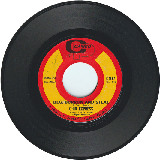 Ohio Express (The Rare Breed) - Beg, Borrow & Steal / Maybe [Styrene, Monarch Pressing]