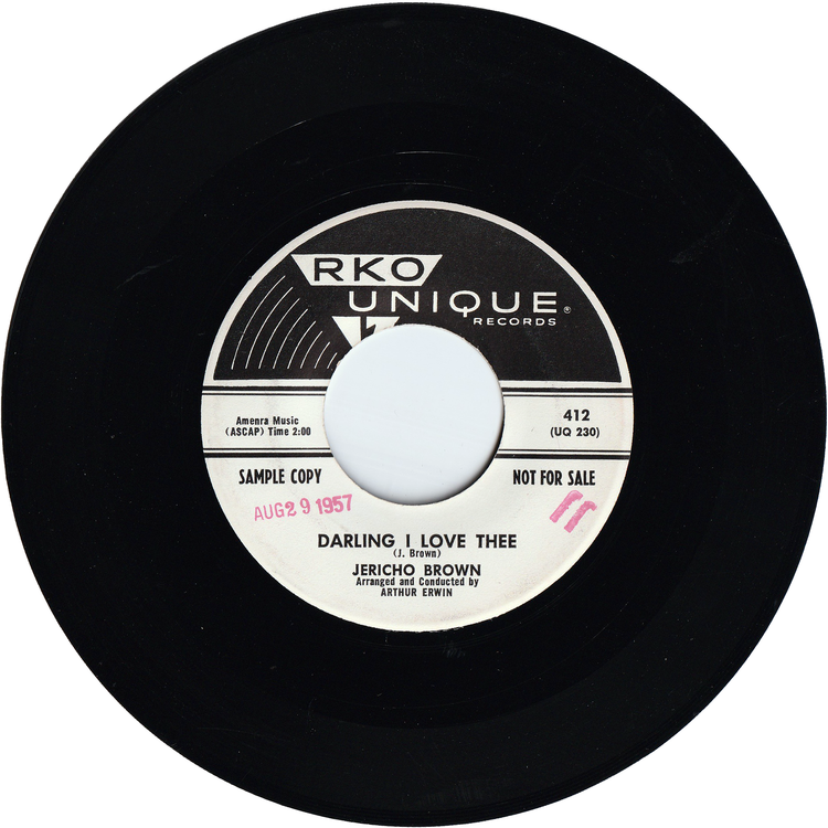 Jericho Brown - Little Neva / Darling I Love Thee [Promo]