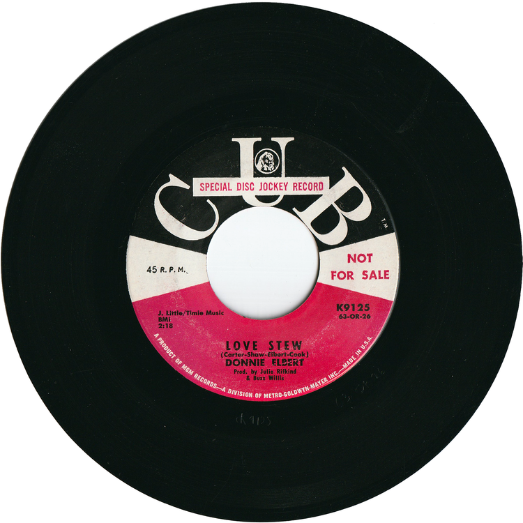 Donnie Elbert - Love Stew / Don't Cry My Love [Promo]