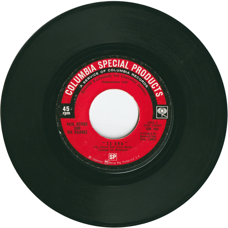 Paul Revere & The Raiders - SS 396 / The Cyrkle - Camaro