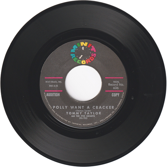 Tommy Taylor & The Five Knights - Polly Want A Cracker / I Want Somebody [Promo]