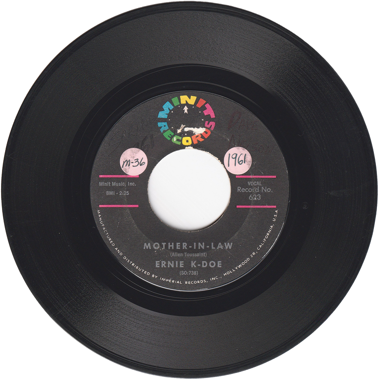 Ernie K-Doe - Mother In Law / Wanted, $10,000.00 Reward [Repress, Monarch Pressing]