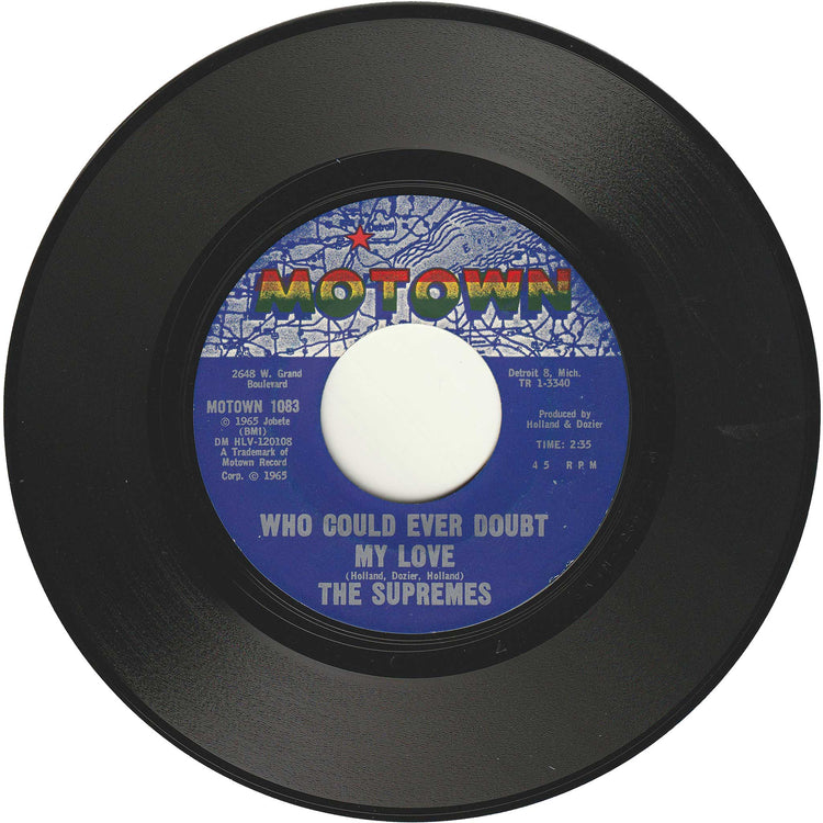 The Supremes - I Hear A Symphony / Who Could Ever Doubt My Love [Styrene, Monarch Pressing]