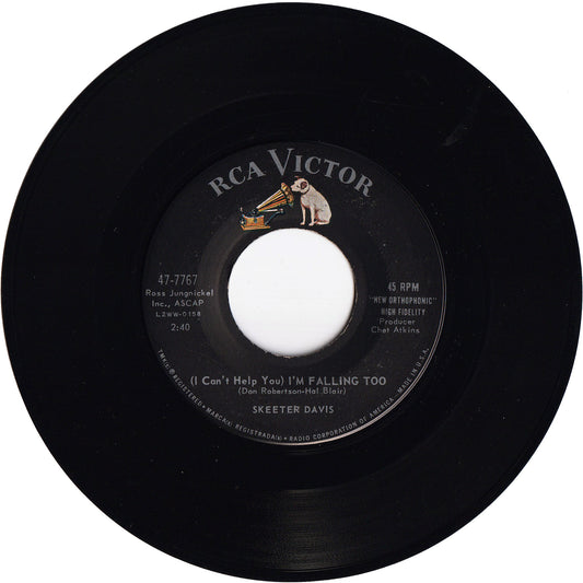 Skeeter Davis - (I Can't Help You) I'm Falling Too / No Never