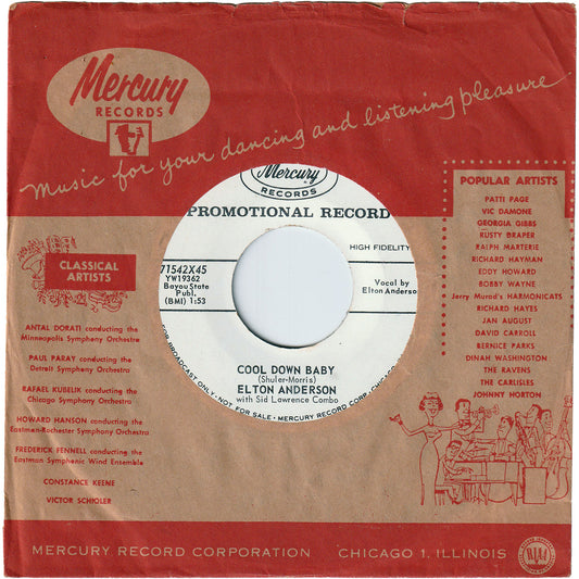 Elton Anderson - Cool Down Baby / Secret of Love [Promo]