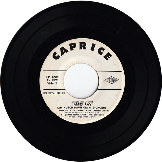James Ray With Hutch Davie Orch. & Chorus - Excerpts From LP 1002 [Promo, 7", 45 RPM, EP]