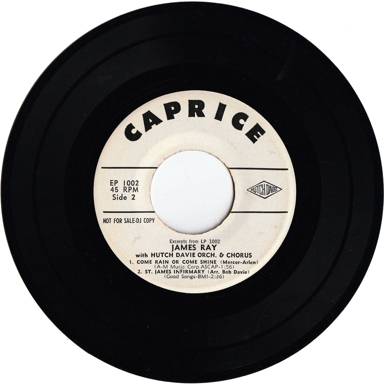 James Ray With Hutch Davie Orch. & Chorus - Excerpts From LP 1002 [Promo, 7", 45 RPM, EP]
