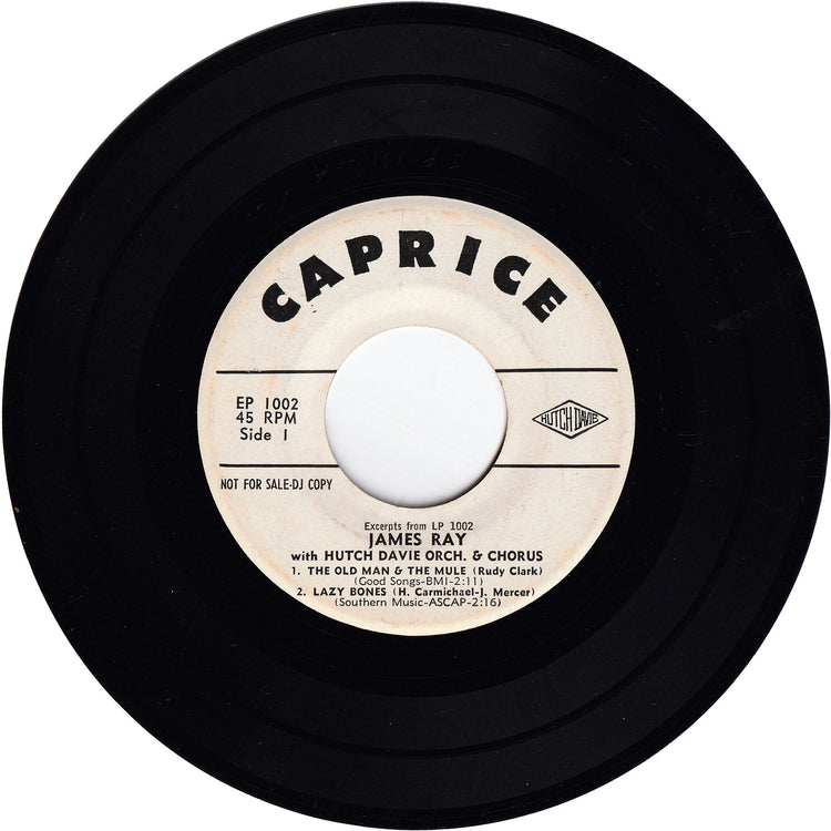 James Ray With Hutch Davie Orch. & Chorus - Excerpts From LP 1002 [Promo, 7", 45 RPM, EP]