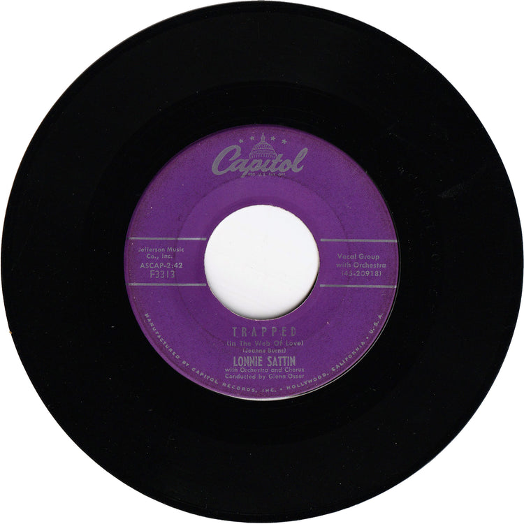 Lonnie Sattin - Trapped (In The Web Of Love) / Your Home Can Be A Castle