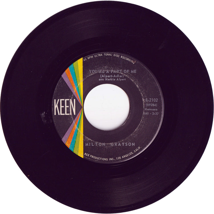 Milton Grayson - It Ain't Necessarily So / You're A Part Of Me
