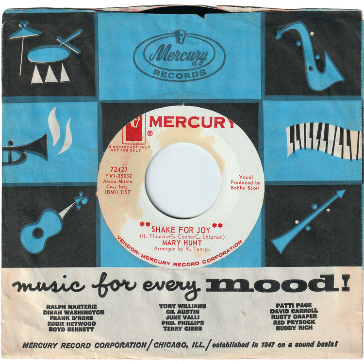 Mary Hunt - Shake For Joy / I'll Get Over You [Promo]