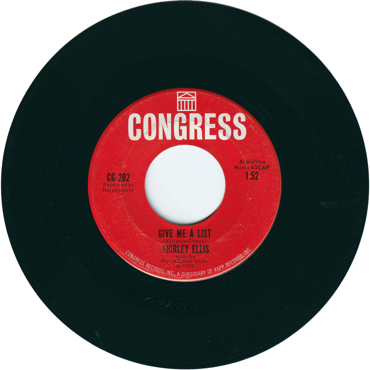 Shirley Ellis - The Nitty Gritty / Give Me A List