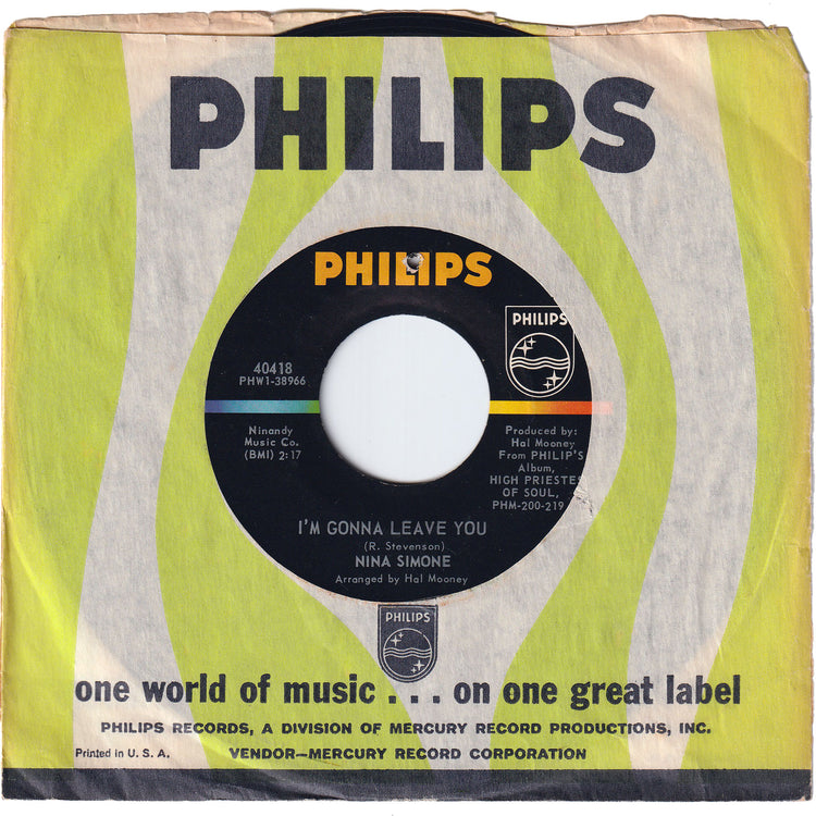 Nina Simone - I'm Gonna Leave You / Don't You Pay Them No Mind