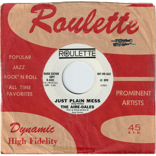 Rocker Roberts & The Aire-Dales - Just Plaine Mess / Drumsville [Promo]