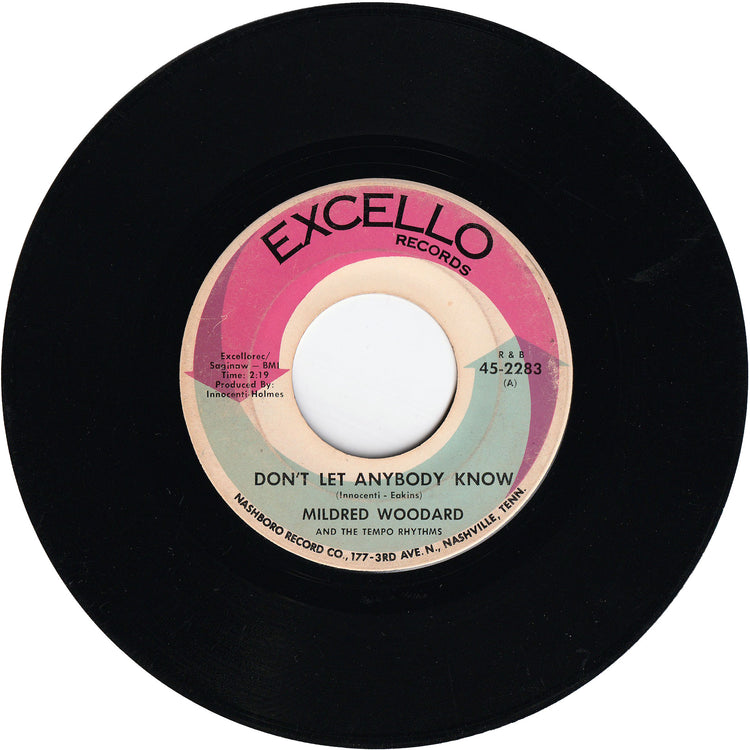 Mildred Woodard - Don't Let Anybody Know / I've Waited So Long