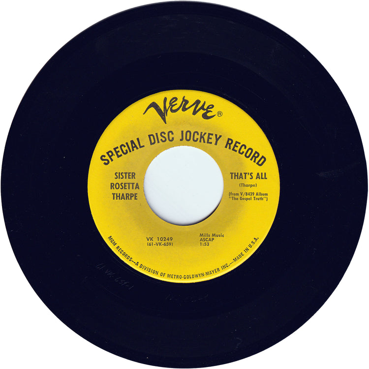 Sister Rosetta Tharpe - That's All / This Is A Mean Old World To Love In [Promo]