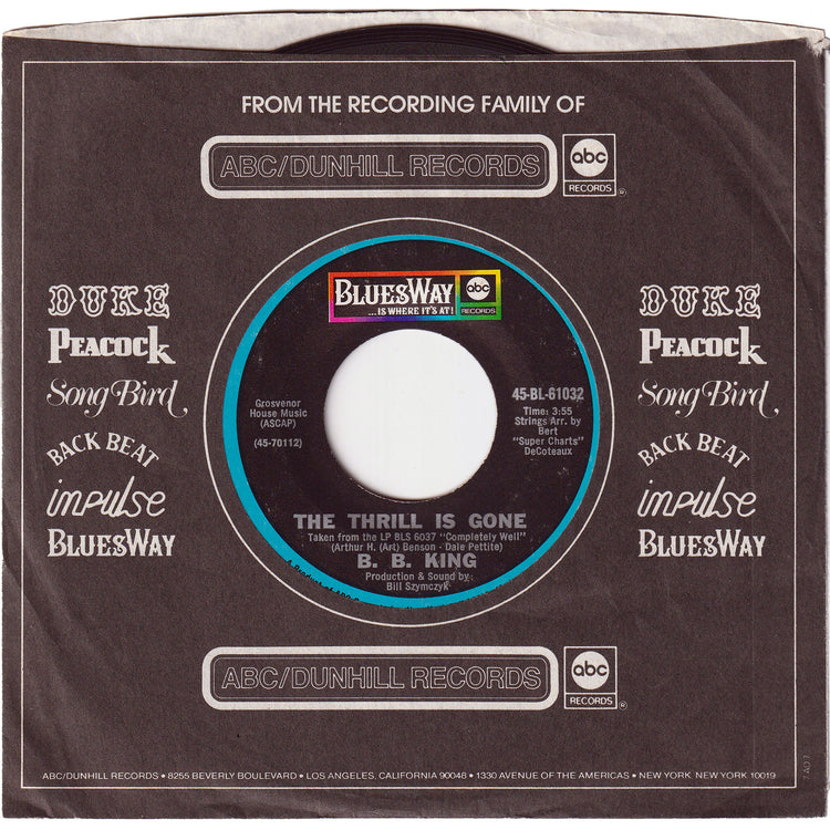 B. B. King - The Thrill Is Gone / You're Mean