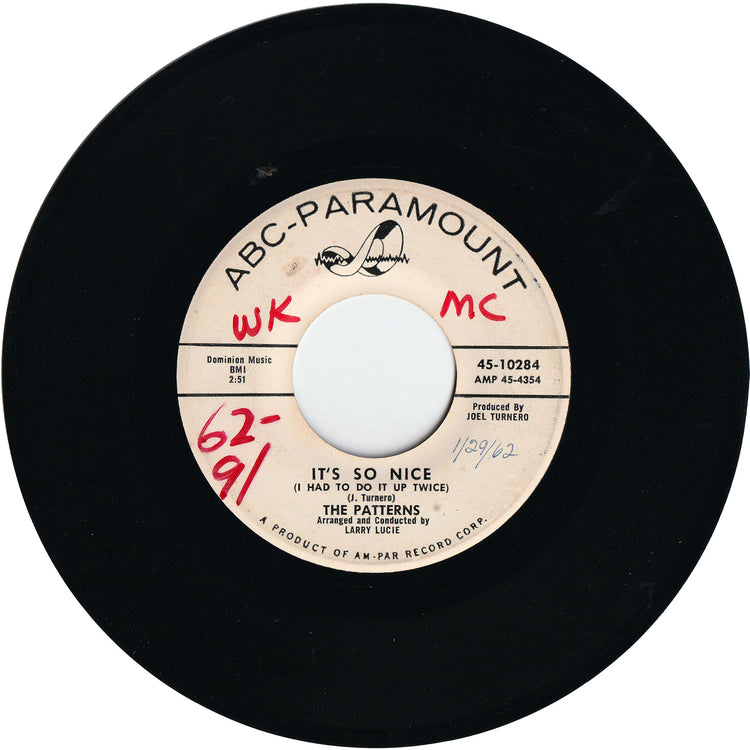 The Patterns - Ain't Doin' That No More / It's So Nice (I Had To Do It Up Twice) [Promo]
