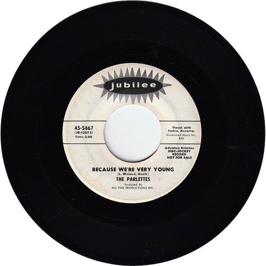 The Parlettes- Tonight I Met An Angel / Because We're Very Young [Promo]
