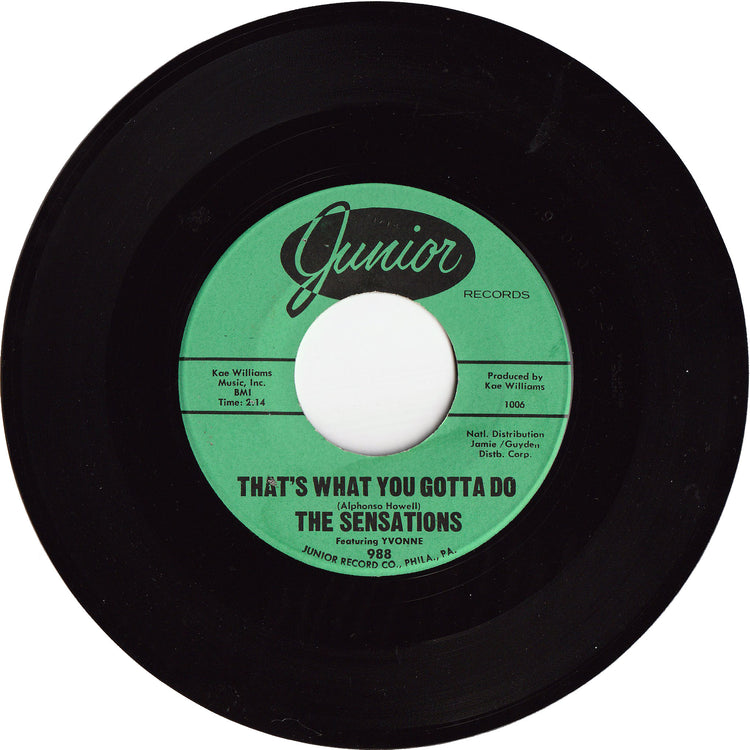 The Sensations - You Made A Fool Of Me / That's What You Gotta Do