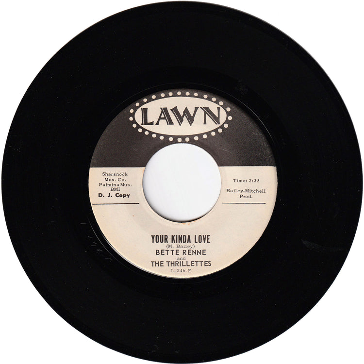 Bette Renne & The Thrillettes - You Ain't So Such A Much / Your Kinda Love [Promo]