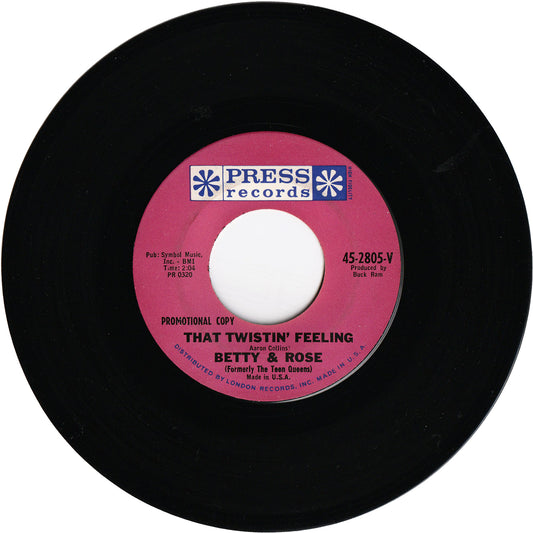 Betty & Rose - That Twistin' Feeling / Doodle Doo Doo [Promo, Vinyl]