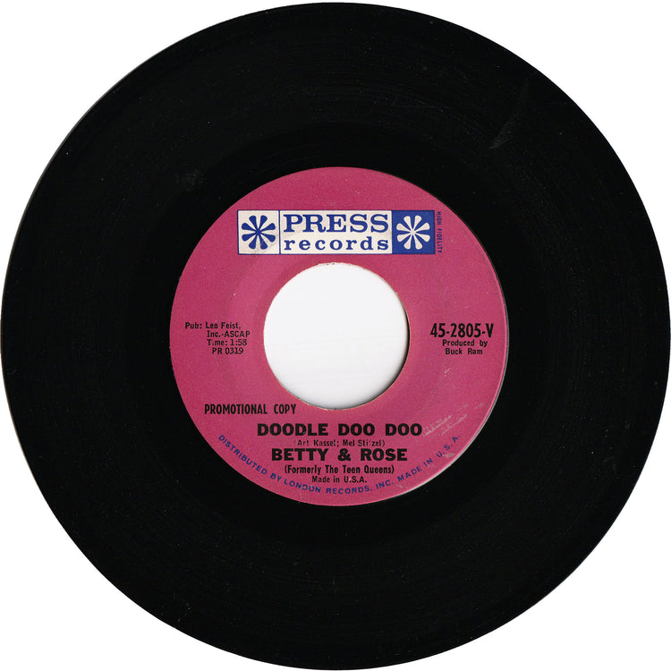 Betty & Rose - That Twistin' Feeling / Doodle Doo Doo [Promo, Vinyl]