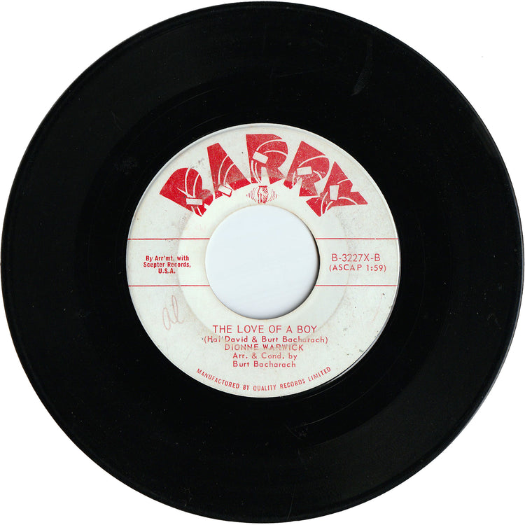 Dionne Warwick - Anyone Who Had A Heart / The Love Of A Boy [Canada]