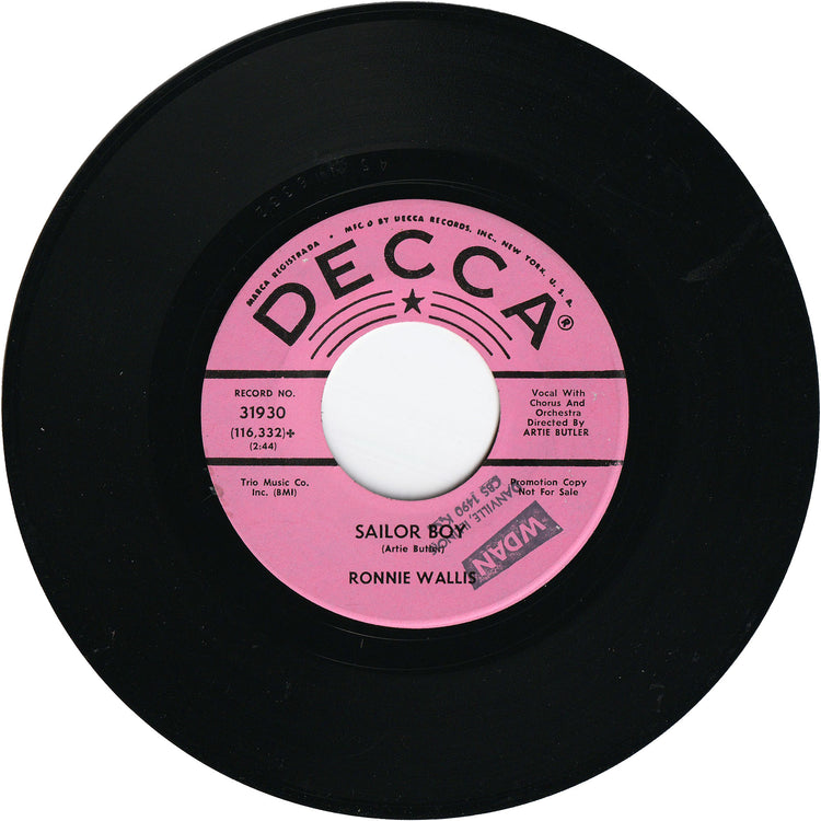 Ronnie Wallis - Sailor Boy / How It All Began [Promo]