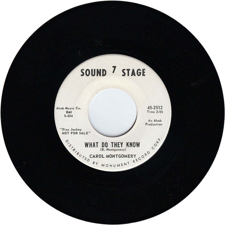 Carol Montgomery - Wish I Didn't Love Him / What Do They Know [Promo]